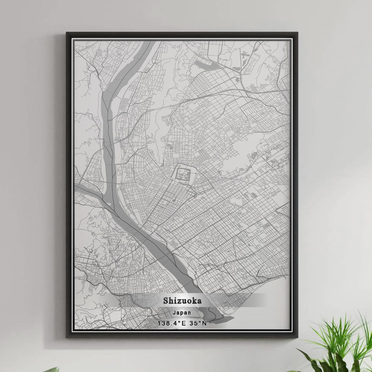ROAD MAP OF SHIZUOKA, JAPAN BY MAPBAKES