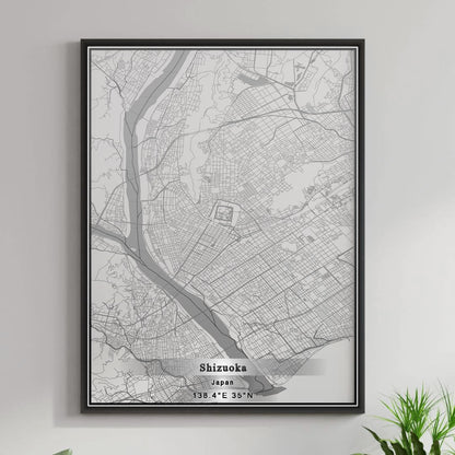 ROAD MAP OF SHIZUOKA, JAPAN BY MAPBAKES