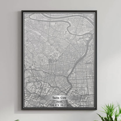 ROAD MAP OF TAITO CITY, JAPAN BY MAPBAKES