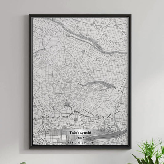 ROAD MAP OF TATEBAYASHI, JAPAN BY MAPBAKES