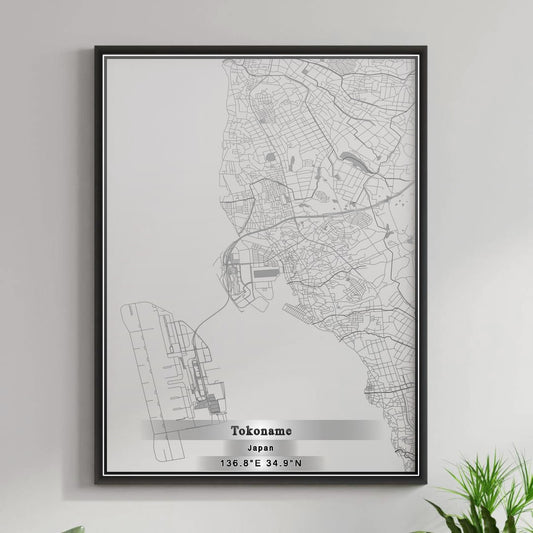 ROAD MAP OF TOKONAME, JAPAN BY MAPBAKES