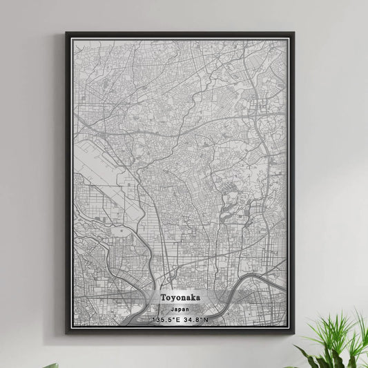 ROAD MAP OF TOYONAKA, JAPAN BY MAPBAKES