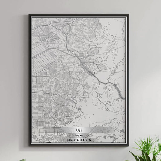 ROAD MAP OF UJI, JAPAN BY MAPBAKES