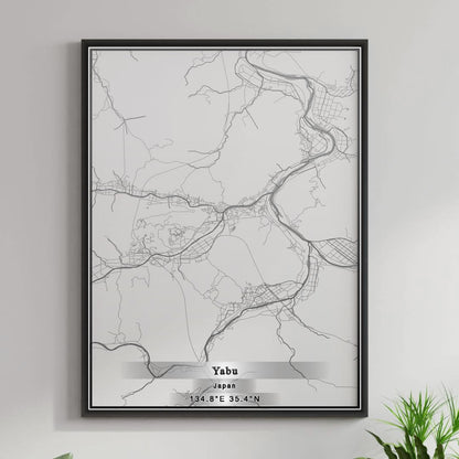 ROAD MAP OF YABU, JAPAN BY MAPBAKES