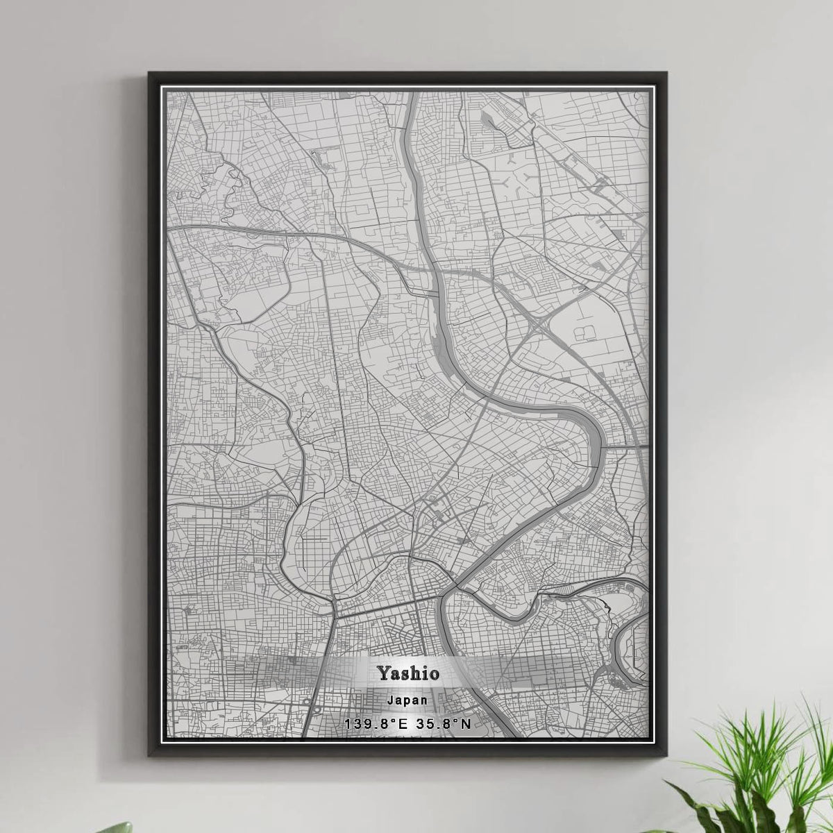 ROAD MAP OF YASHIO, JAPAN BY MAPBAKES