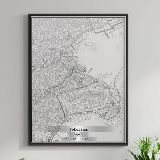ROAD MAP OF YOKOHAMA, JAPAN BY MAPBAKES
