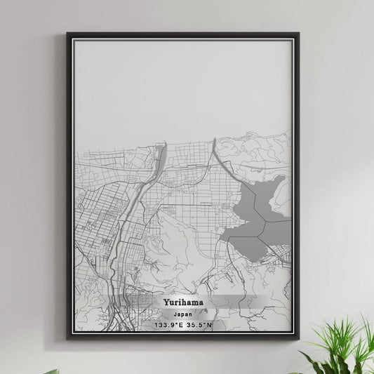 ROAD MAP OF YURIHAMA, JAPAN BY MAPBAKES