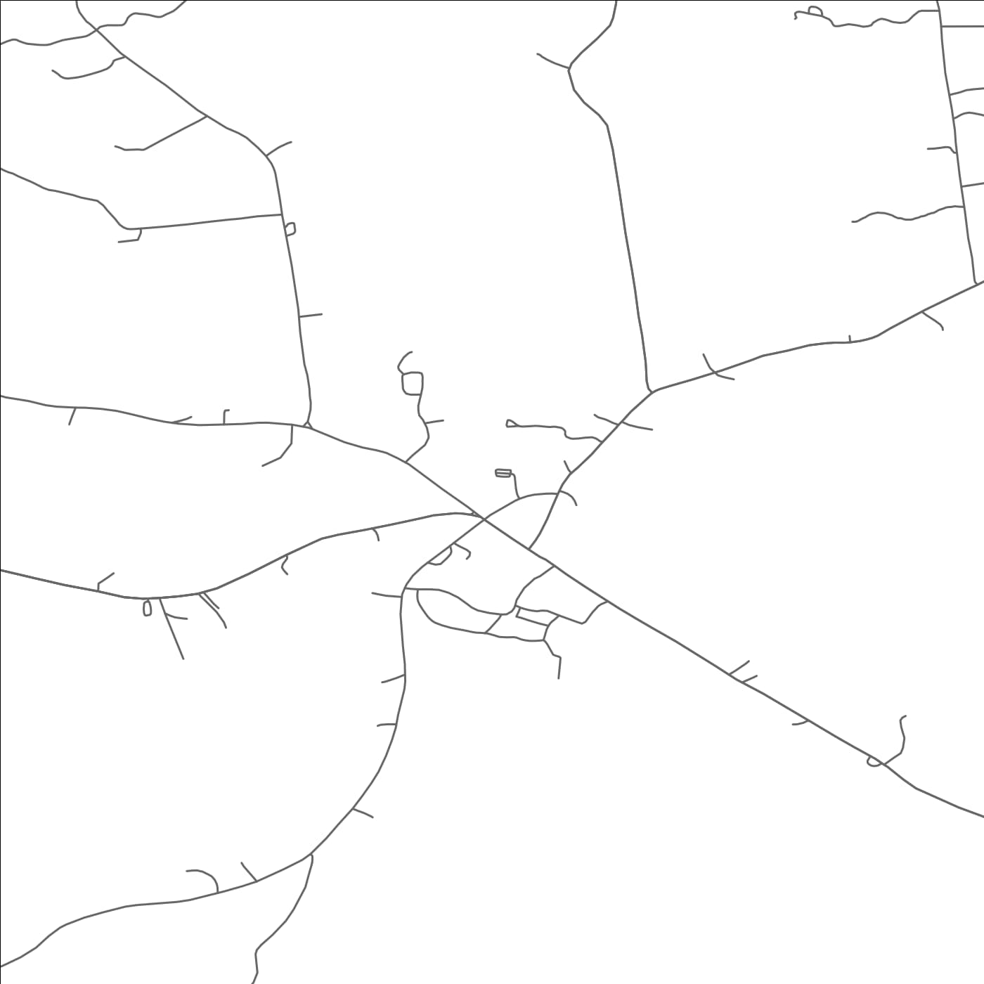 ROAD MAP OF CENTER SANDWICH, NEW HAMPSHIRE BY MAPBAKES