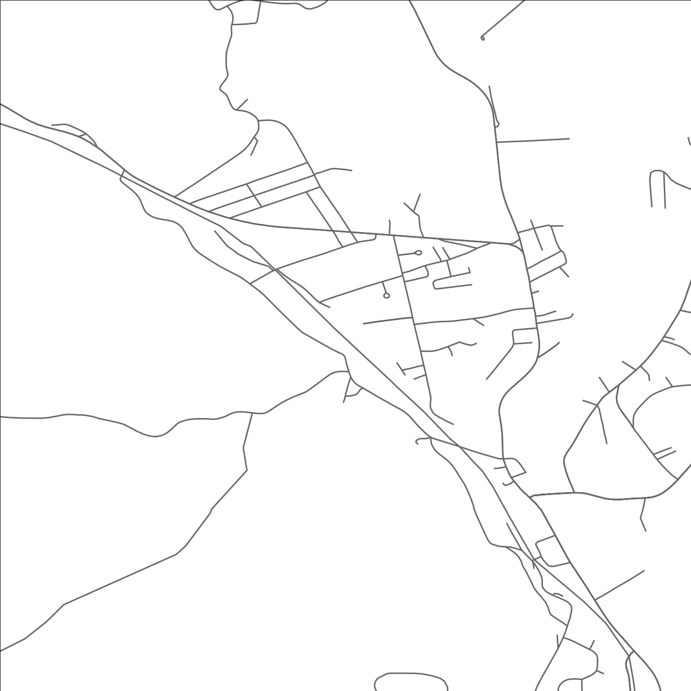 ROAD MAP OF FRANKLIN, NEW HAMPSHIRE BY MAPBAKES