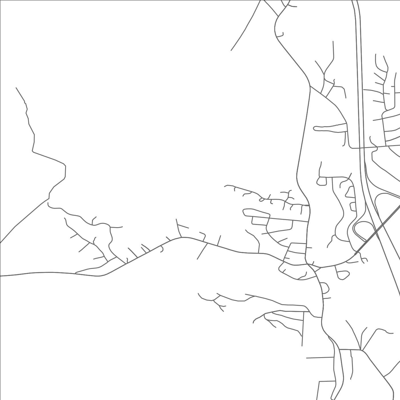 ROAD MAP OF NORTH WOODSTOCK, NEW HAMPSHIRE BY MAPBAKES