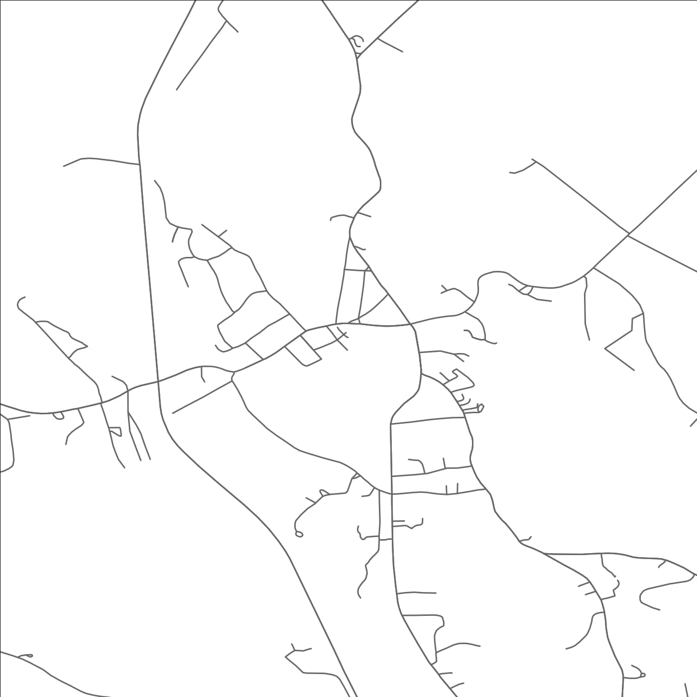 ROAD MAP OF SANBORNVILLE, NEW HAMPSHIRE BY MAPBAKES