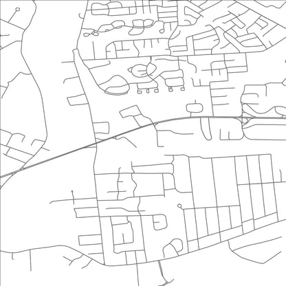 ROAD MAP OF BRADLEY GARDENS, NEW JERSEY BY MAPBAKES