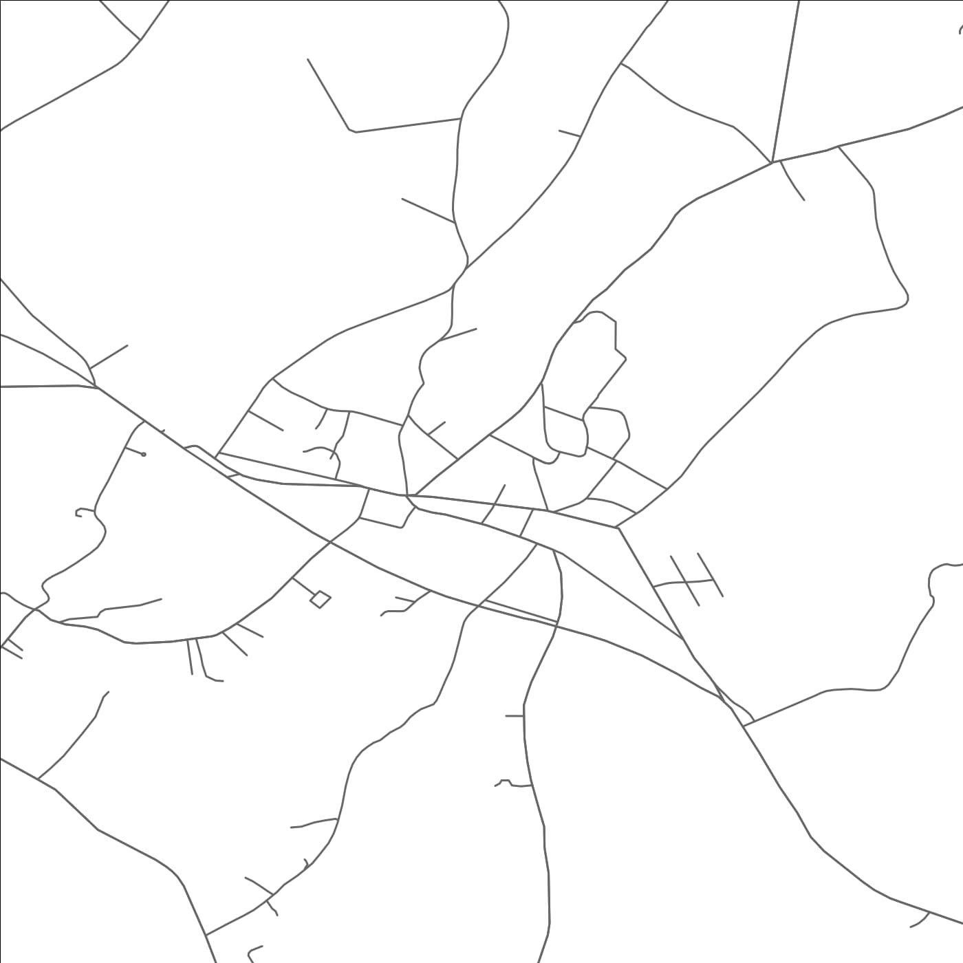 ROAD MAP OF BRANCHVILLE, NEW JERSEY BY MAPBAKES