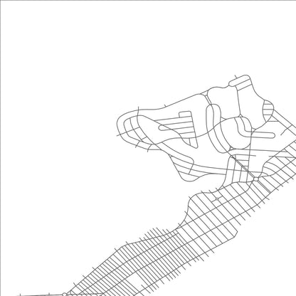 ROAD MAP OF BRIGANTINE, NEW JERSEY BY MAPBAKES