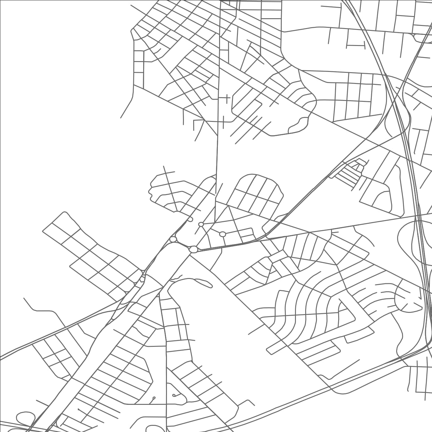 ROAD MAP OF BROOKLAWN, NEW JERSEY BY MAPBAKES