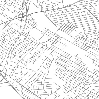 ROAD MAP OF CLIFTON, NEW JERSEY BY MAPBAKES