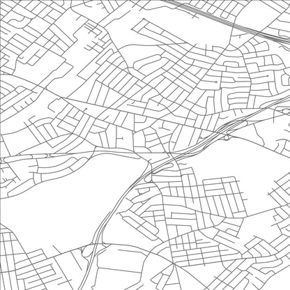 ROAD MAP OF CONNECTICUT FARMS, NEW JERSEY BY MAPBAKES