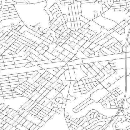 ROAD MAP OF CRANFORD, NEW JERSEY BY MAPBAKES
