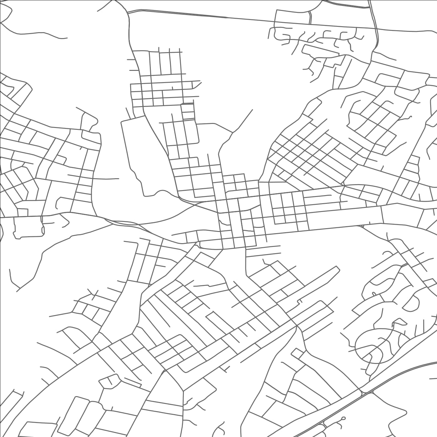 ROAD MAP OF DOVER, NEW JERSEY BY MAPBAKES