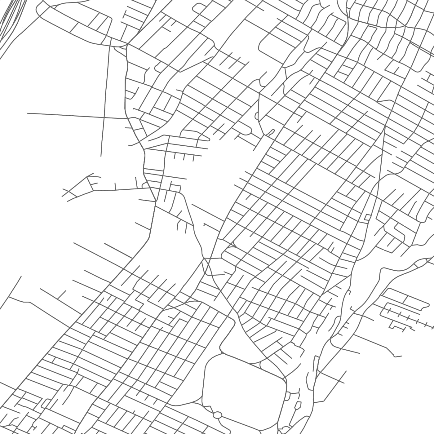 ROAD MAP OF FAIRVIEW, NEW JERSEY BY MAPBAKES