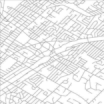 ROAD MAP OF FANWOOD, NEW JERSEY BY MAPBAKES