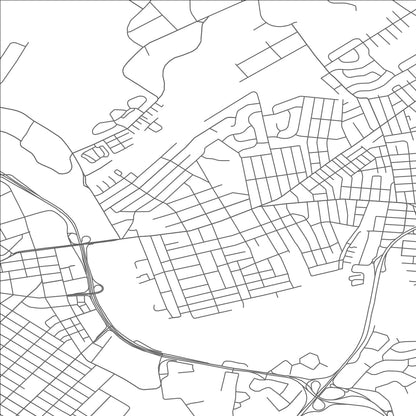 ROAD MAP OF HIGHLAND PARK, NEW JERSEY BY MAPBAKES