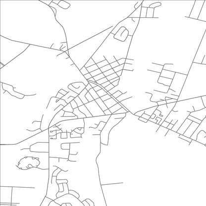 ROAD MAP OF JAMESBURG, NEW JERSEY BY MAPBAKES