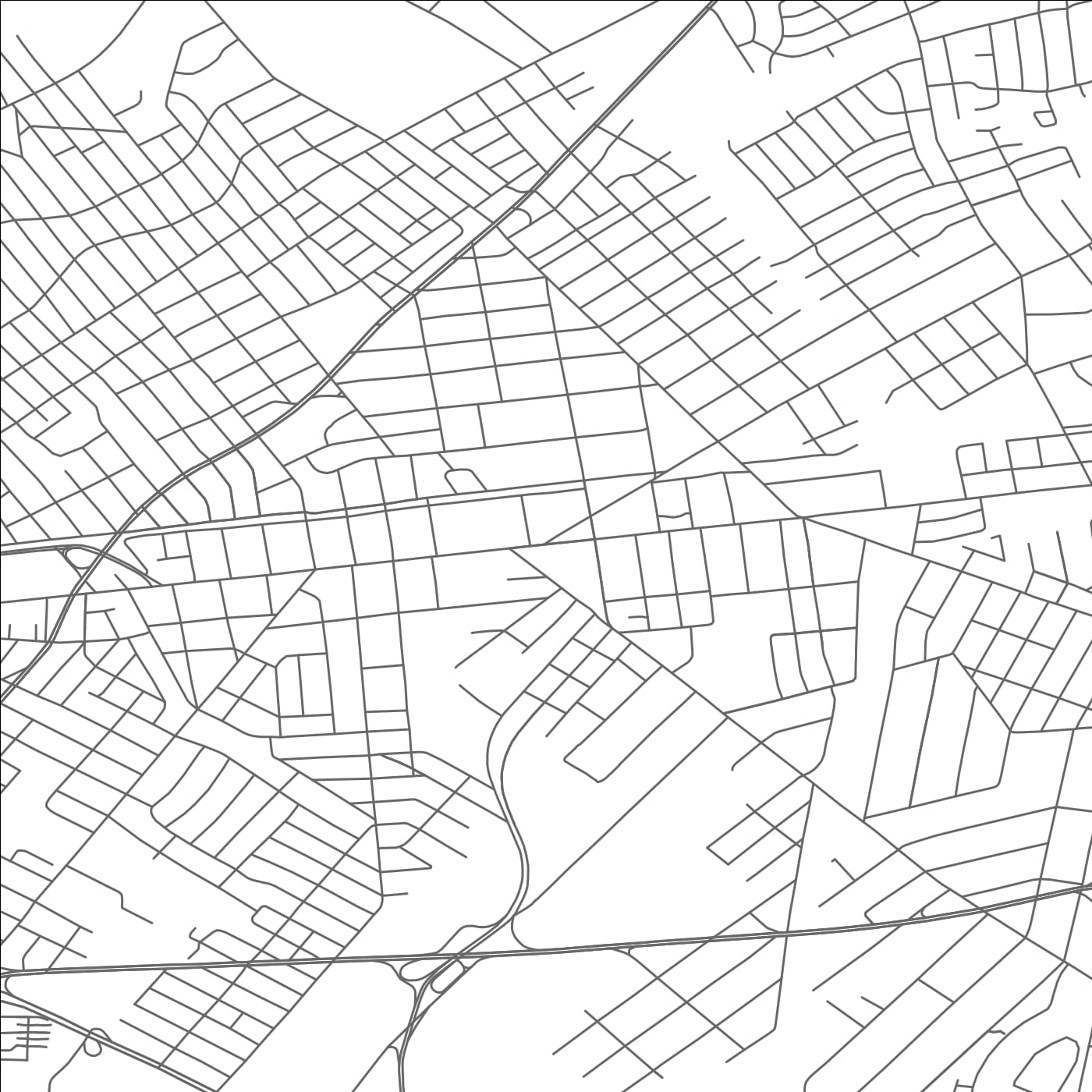 ROAD MAP OF MERCHANTVILLE, NEW JERSEY BY MAPBAKES