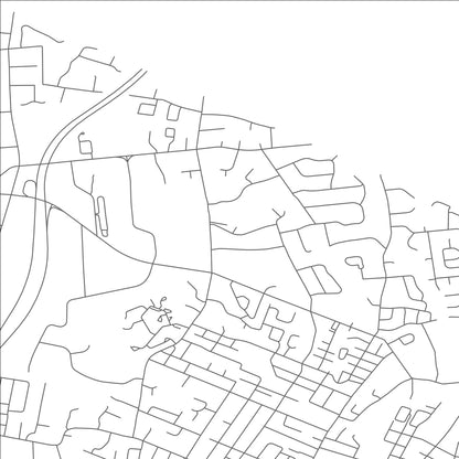 ROAD MAP OF MONTVALE, NEW JERSEY BY MAPBAKES