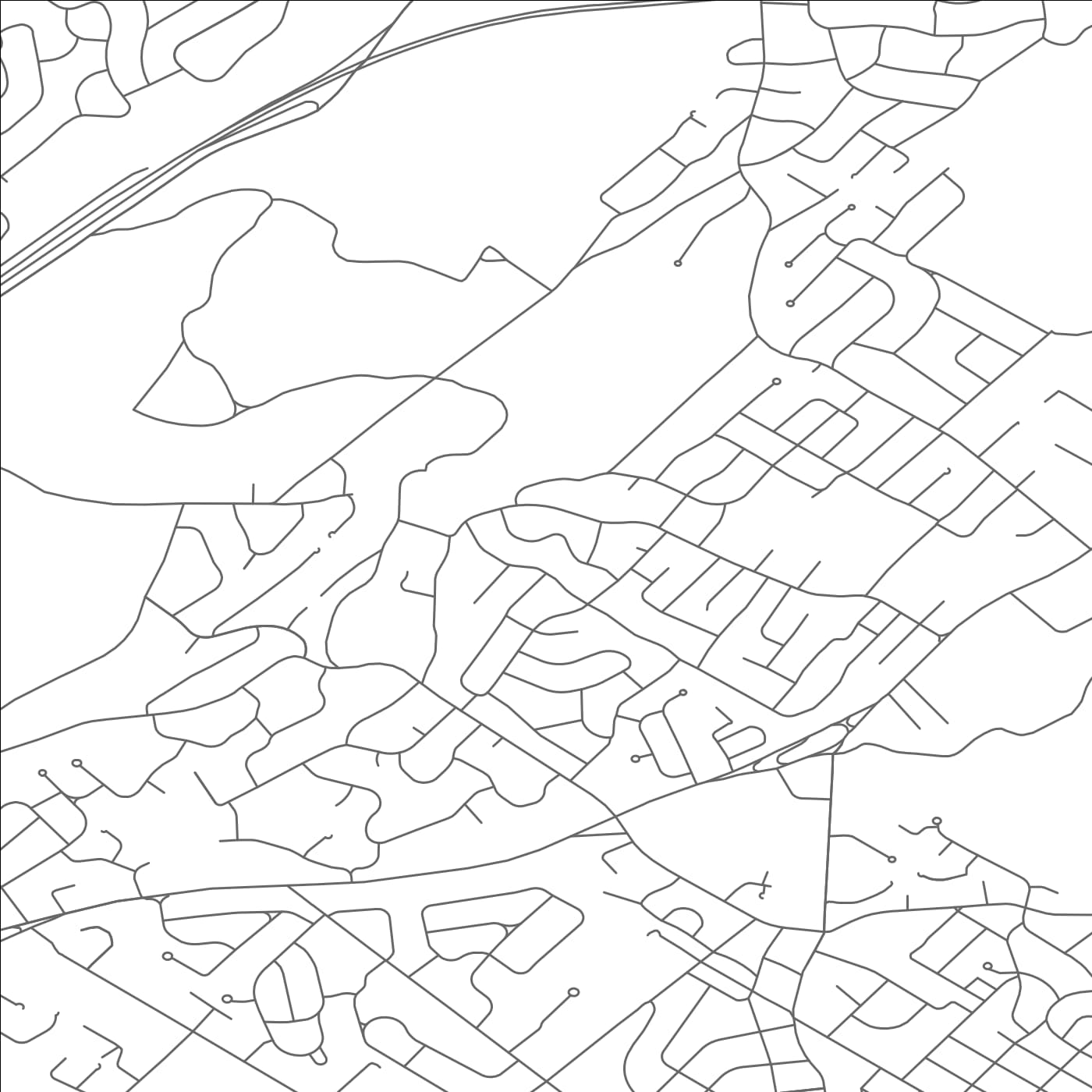 ROAD MAP OF MOUNTAINSIDE, NEW JERSEY BY MAPBAKES