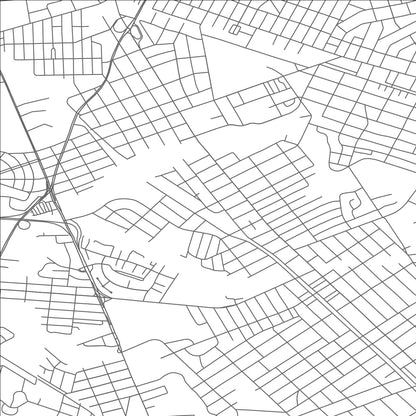 ROAD MAP OF OAKLYN, NEW JERSEY BY MAPBAKES