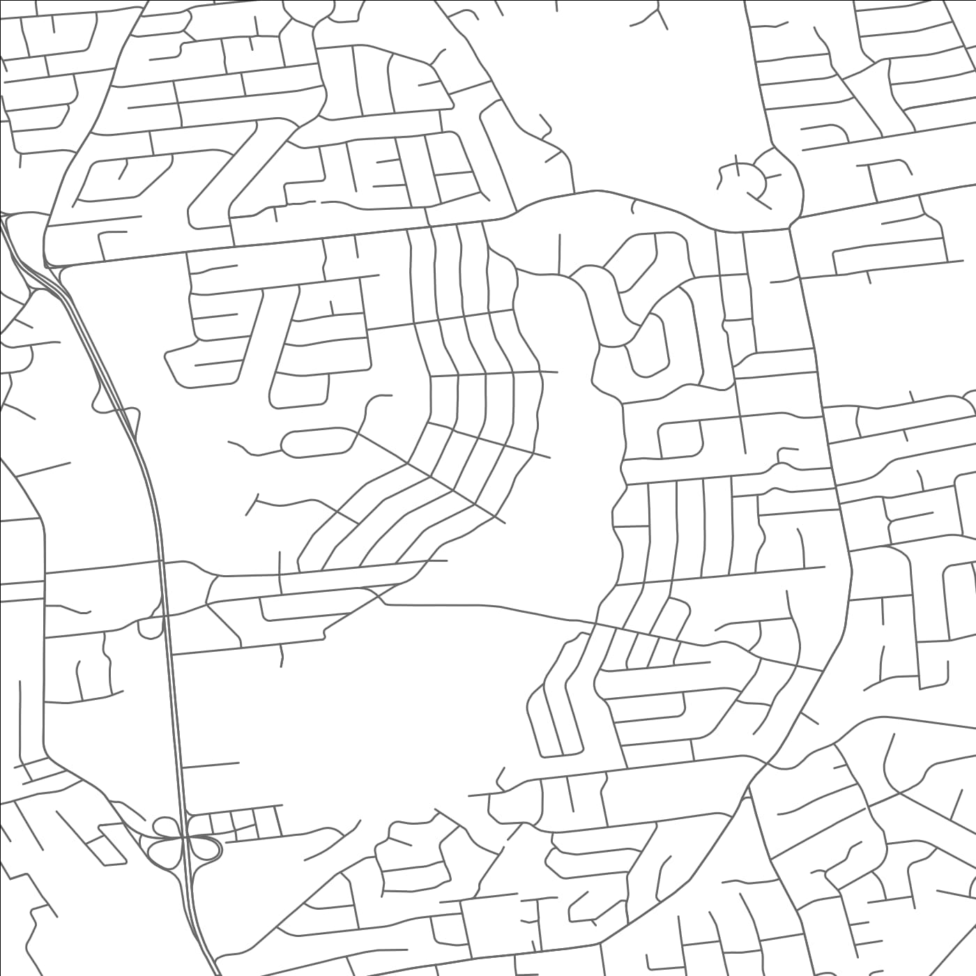 ROAD MAP OF PACKANACK LAKE, NEW JERSEY BY MAPBAKES