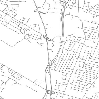 ROAD MAP OF PARAMUS, NEW JERSEY BY MAPBAKES