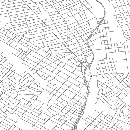 ROAD MAP OF PASSAIC, NEW JERSEY BY MAPBAKES