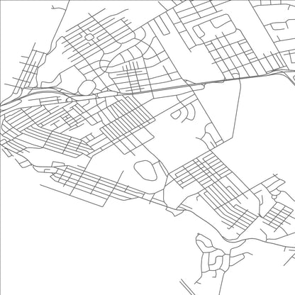 ROAD MAP OF PHILLIPSBURG, NEW JERSEY BY MAPBAKES