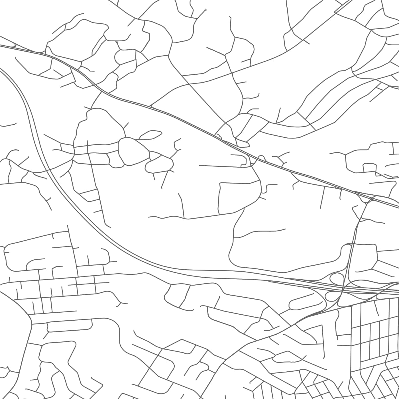 ROAD MAP OF RAINBOW LAKES, NEW JERSEY BY MAPBAKES