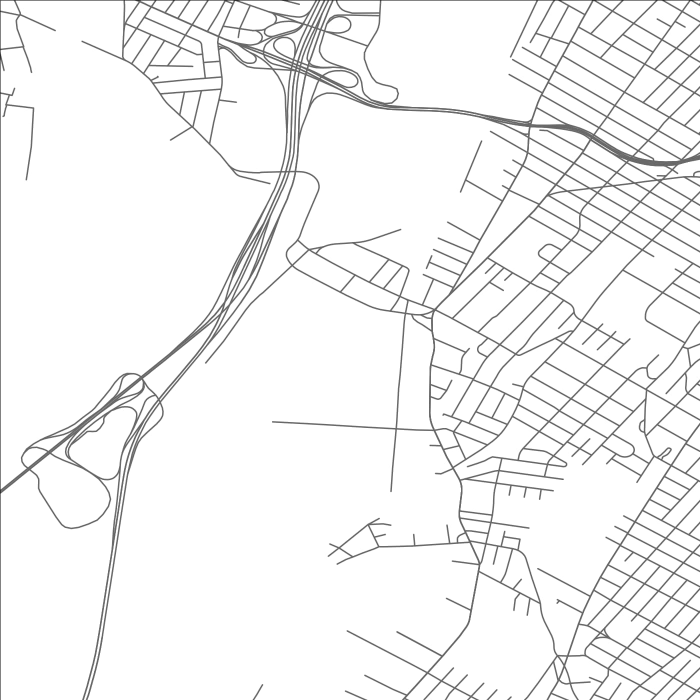 ROAD MAP OF RIDGEFIELD, NEW JERSEY BY MAPBAKES