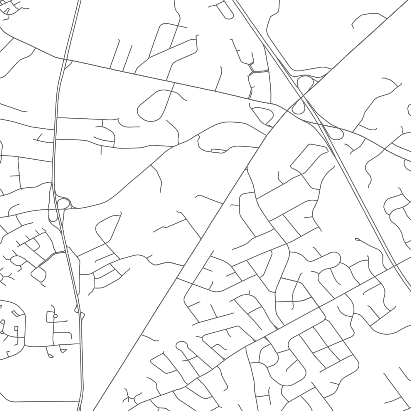 ROAD MAP OF ROBERTSVILLE, NEW JERSEY BY MAPBAKES