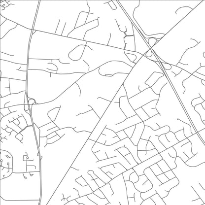 ROAD MAP OF ROBERTSVILLE, NEW JERSEY BY MAPBAKES