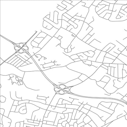 ROAD MAP OF ROSELAND, NEW JERSEY BY MAPBAKES