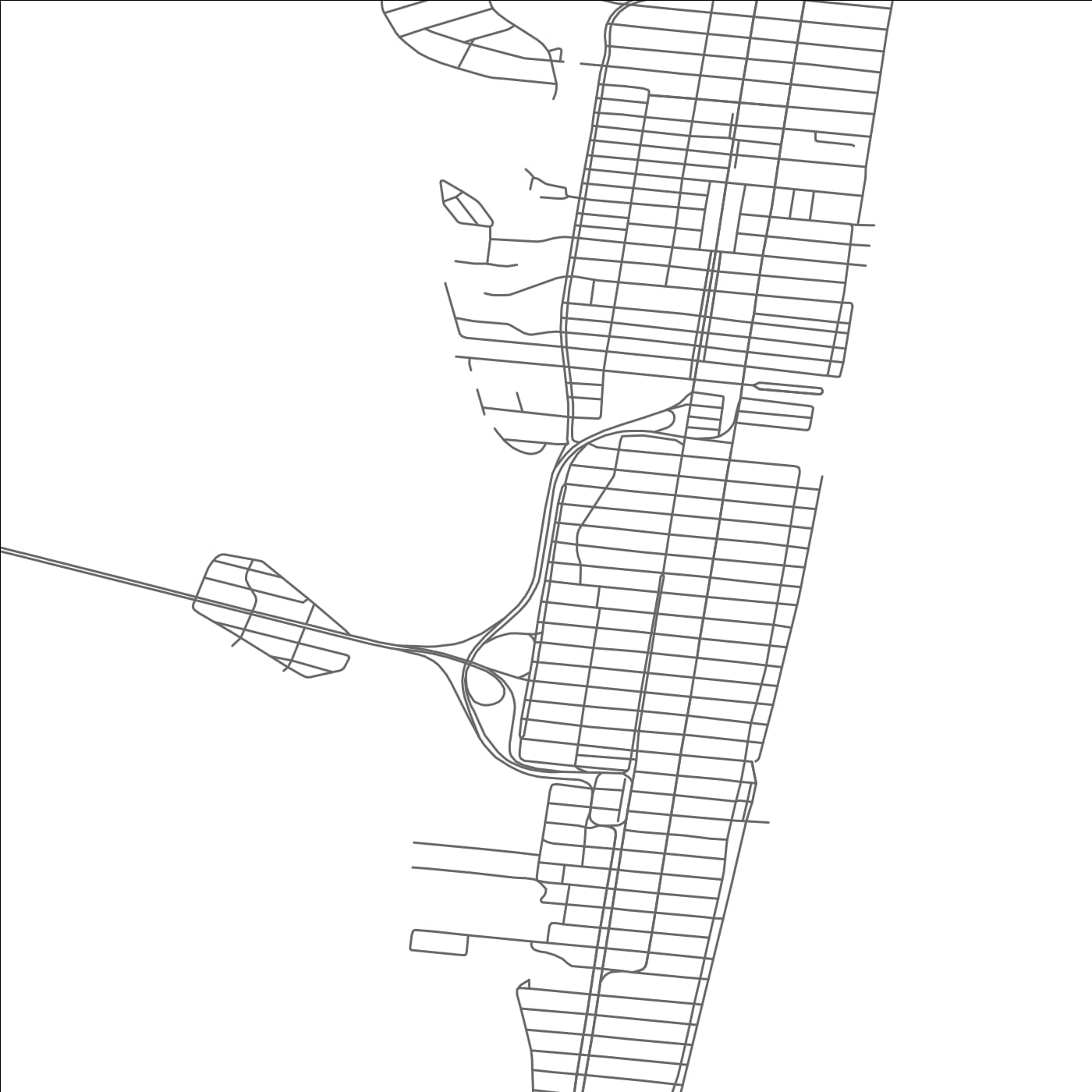 ROAD MAP OF SEASIDE HEIGHTS, NEW JERSEY BY MAPBAKES