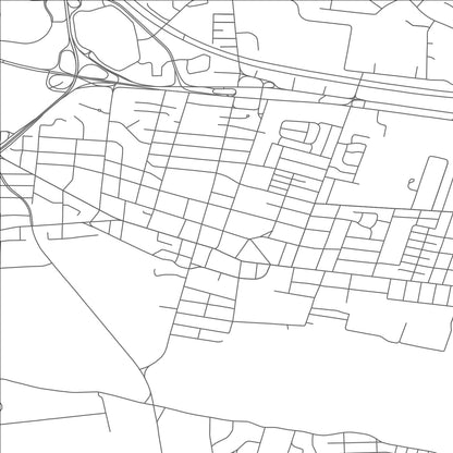 ROAD MAP OF SOMERVILLE, NEW JERSEY BY MAPBAKES