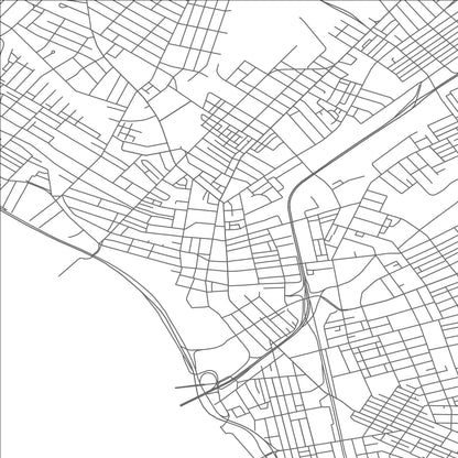 ROAD MAP OF TRENTON, NEW JERSEY BY MAPBAKES