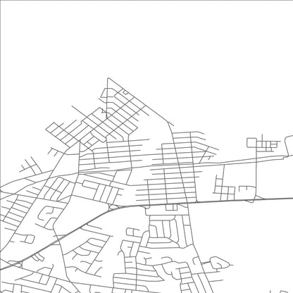 ROAD MAP OF UNION BEACH, NEW JERSEY BY MAPBAKES
