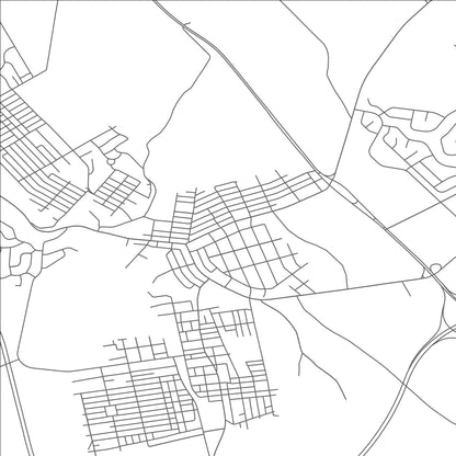 ROAD MAP OF UPPER POHATCONG, NEW JERSEY BY MAPBAKES