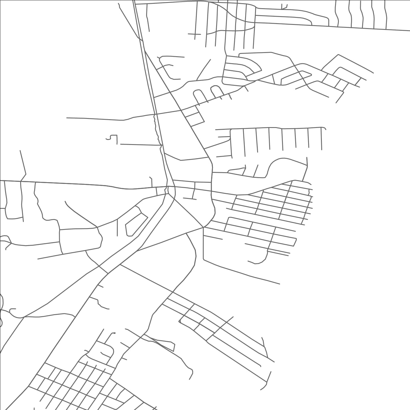 ROAD MAP OF WARETOWN, NEW JERSEY BY MAPBAKES