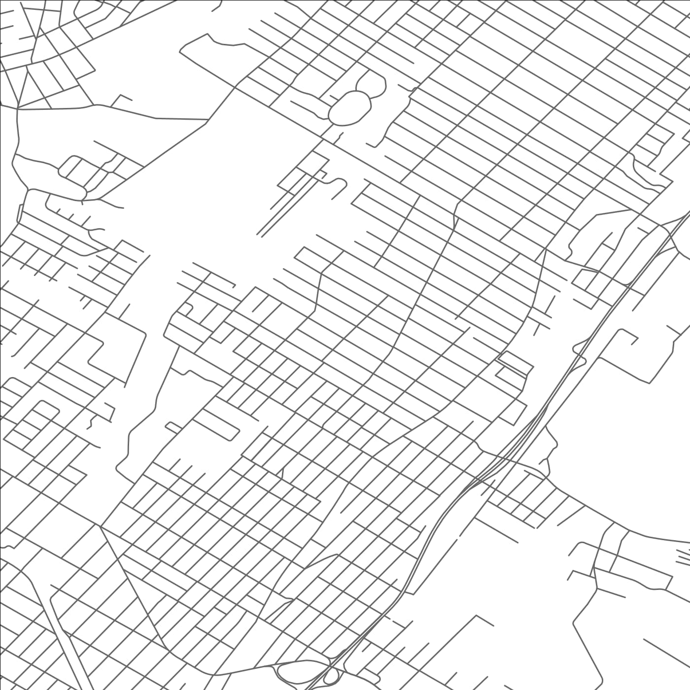 ROAD MAP OF WOOD RIDGE, NEW JERSEY BY MAPBAKES