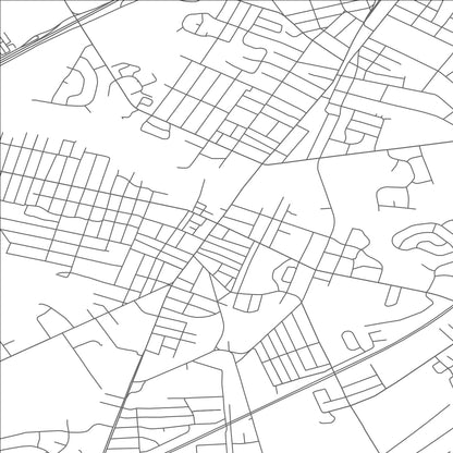ROAD MAP OF WOODBURY, NEW JERSEY BY MAPBAKES