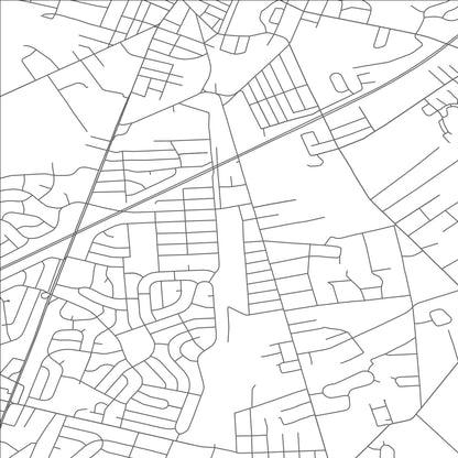 ROAD MAP OF WOODBURY HEIGHTS, NEW JERSEY BY MAPBAKES