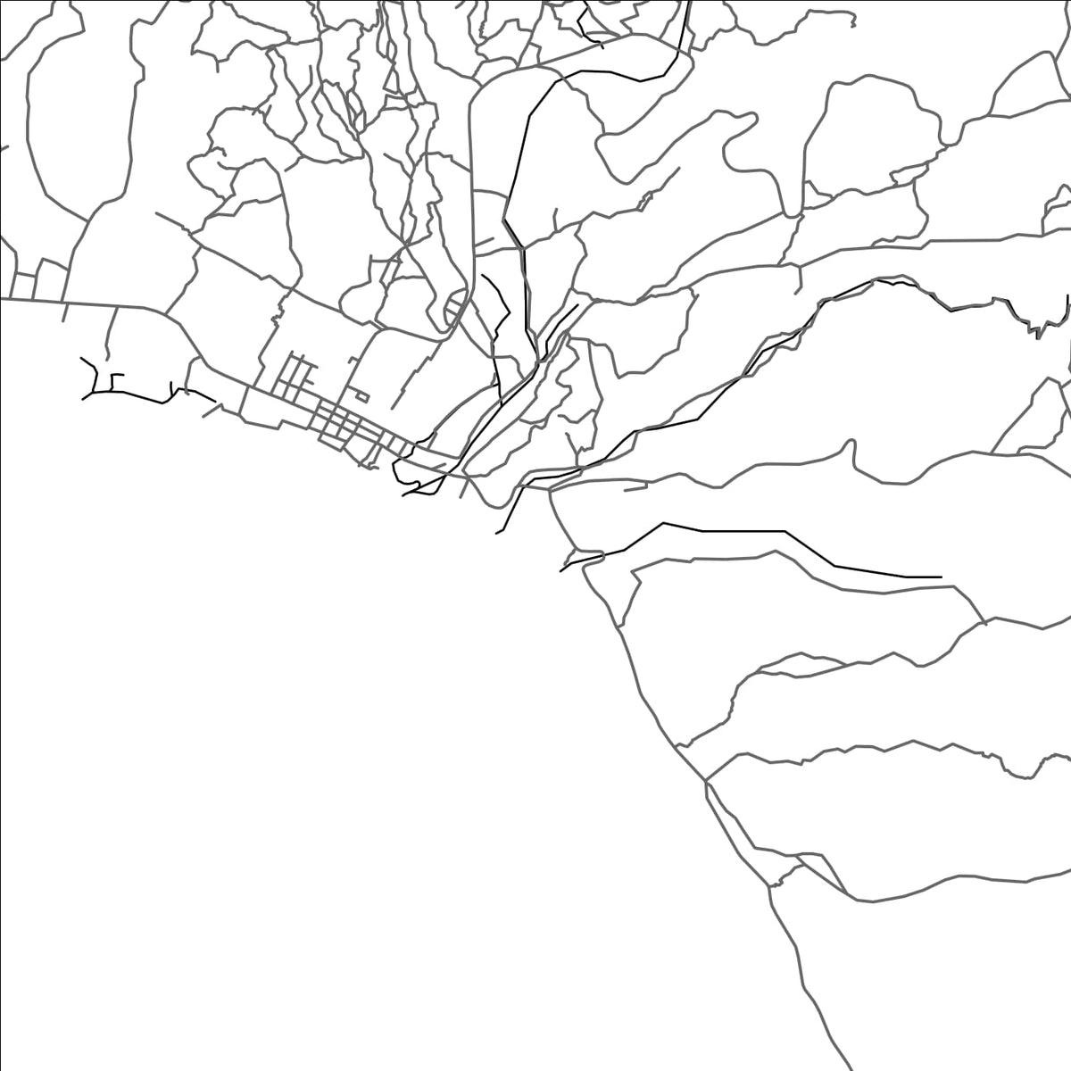 ROAD MAP OF BUENAVISTA MARINDUQUE, PHILIPPINES BY MAPBAKES